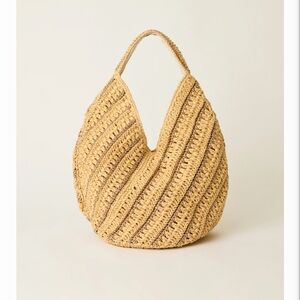 Btb Los Angeles Harper Straw Hobo Bag